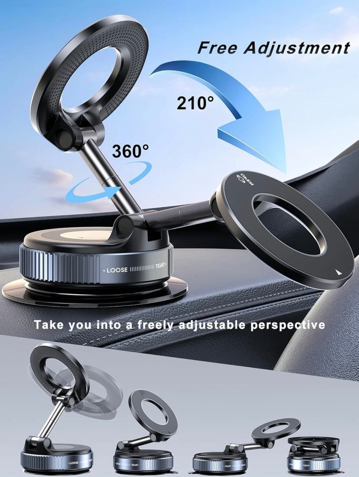 Magnetic 360° Rotating Phone Holder