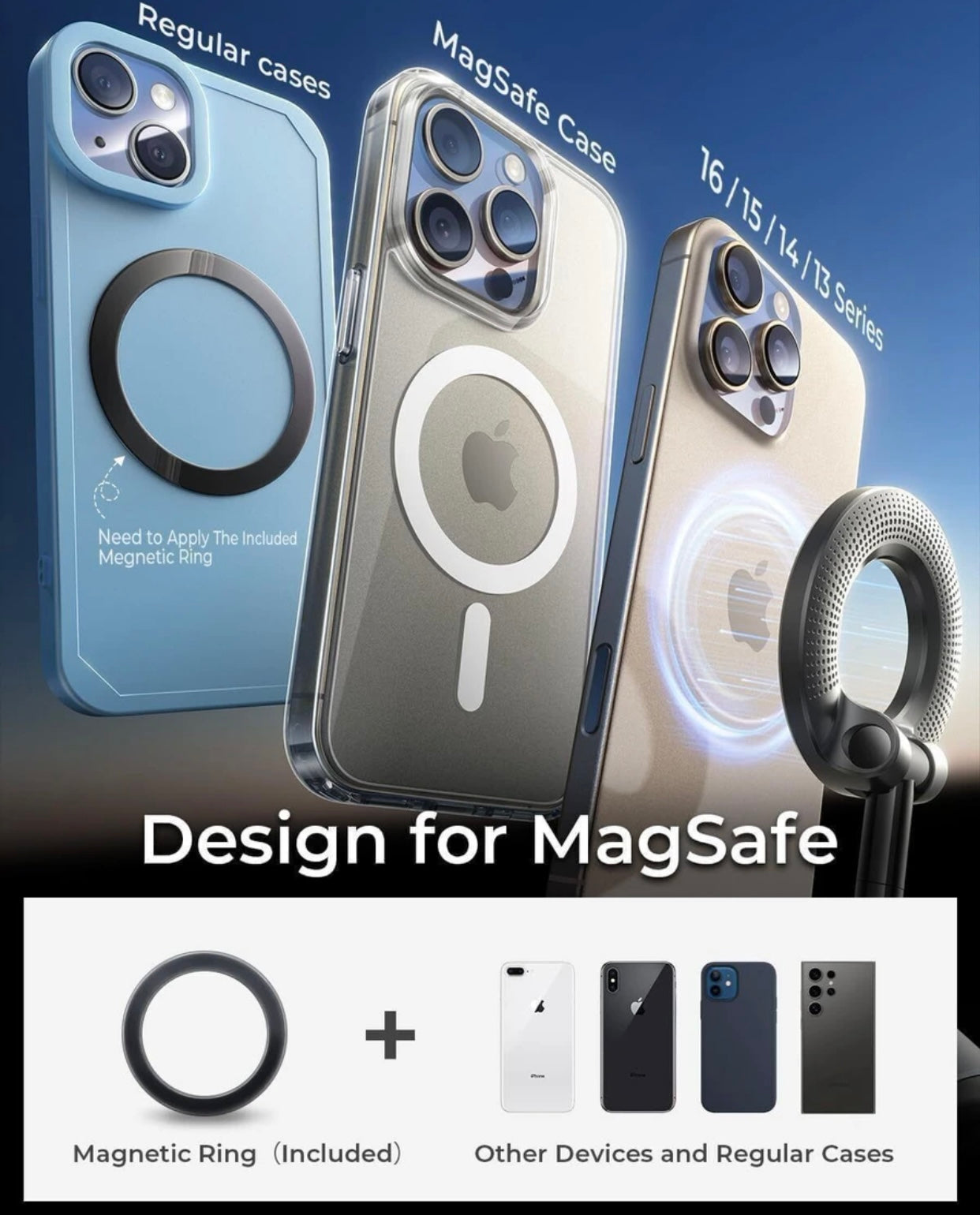 Magnetic 360° Rotating Phone Holder